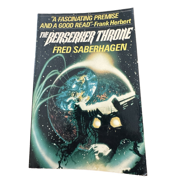 The Berserker Throne, Fred Saberhagen, PB, Fireside BK, 1985 Novel VTG - Picture 1 of 7